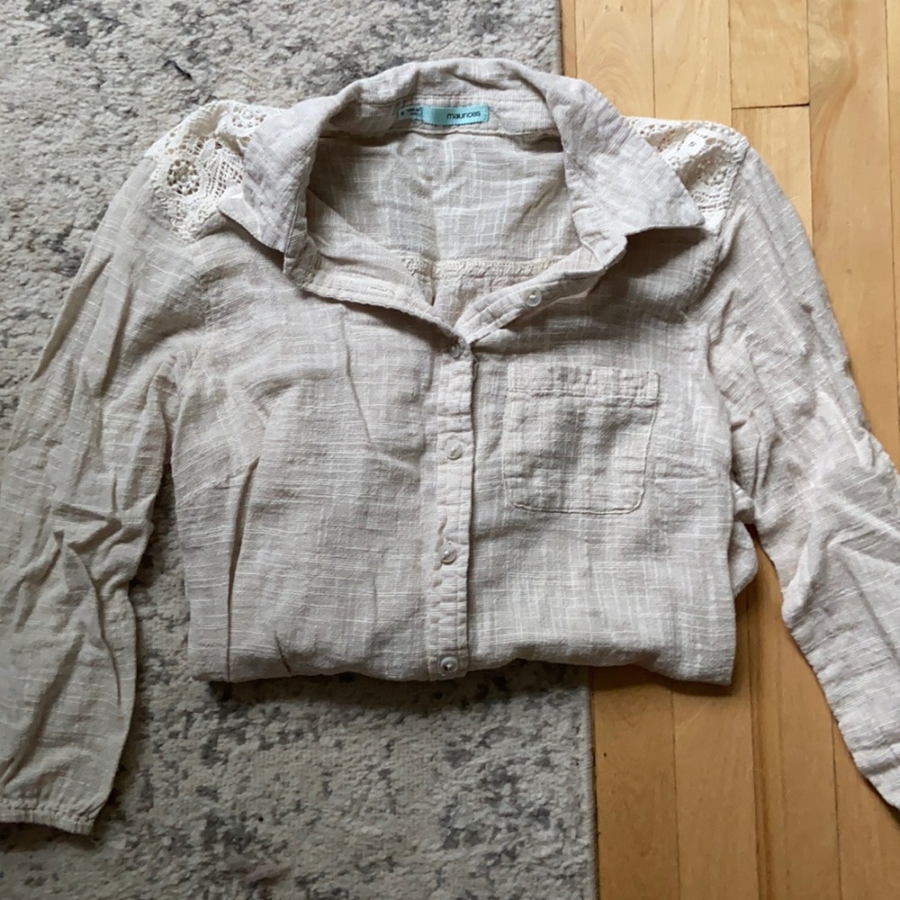 MAURICE- linens blouse